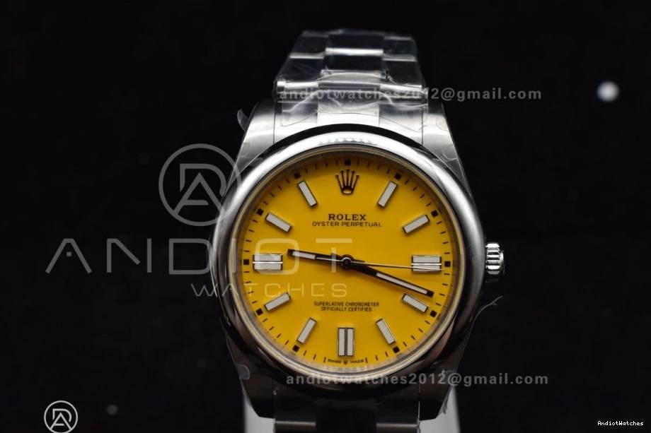 Perpetual Edition A EasyMatch 1:1 Best Yellow DIWF Oyster 904L Steel Dial 952 41mm 124300 0215